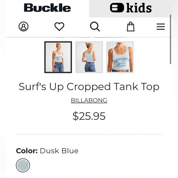 Billabong Surf's Up Cropped Tank Top - Picture 9 of 12